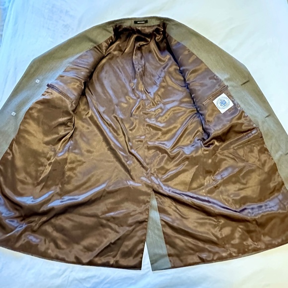 J. PRESS 100% Wool Topcoat/Overcoat Olive Brown Size 40R Ivy Style - Picture 4 of 14